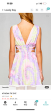 Load image into Gallery viewer, Lilac Tie-dye Mini Dress
