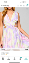 Load image into Gallery viewer, Lilac Tie-dye Mini Dress
