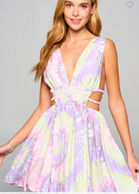 Load image into Gallery viewer, Lilac Tie-dye Mini Dress
