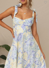 Load image into Gallery viewer, Floral Bustier Corset Dress
