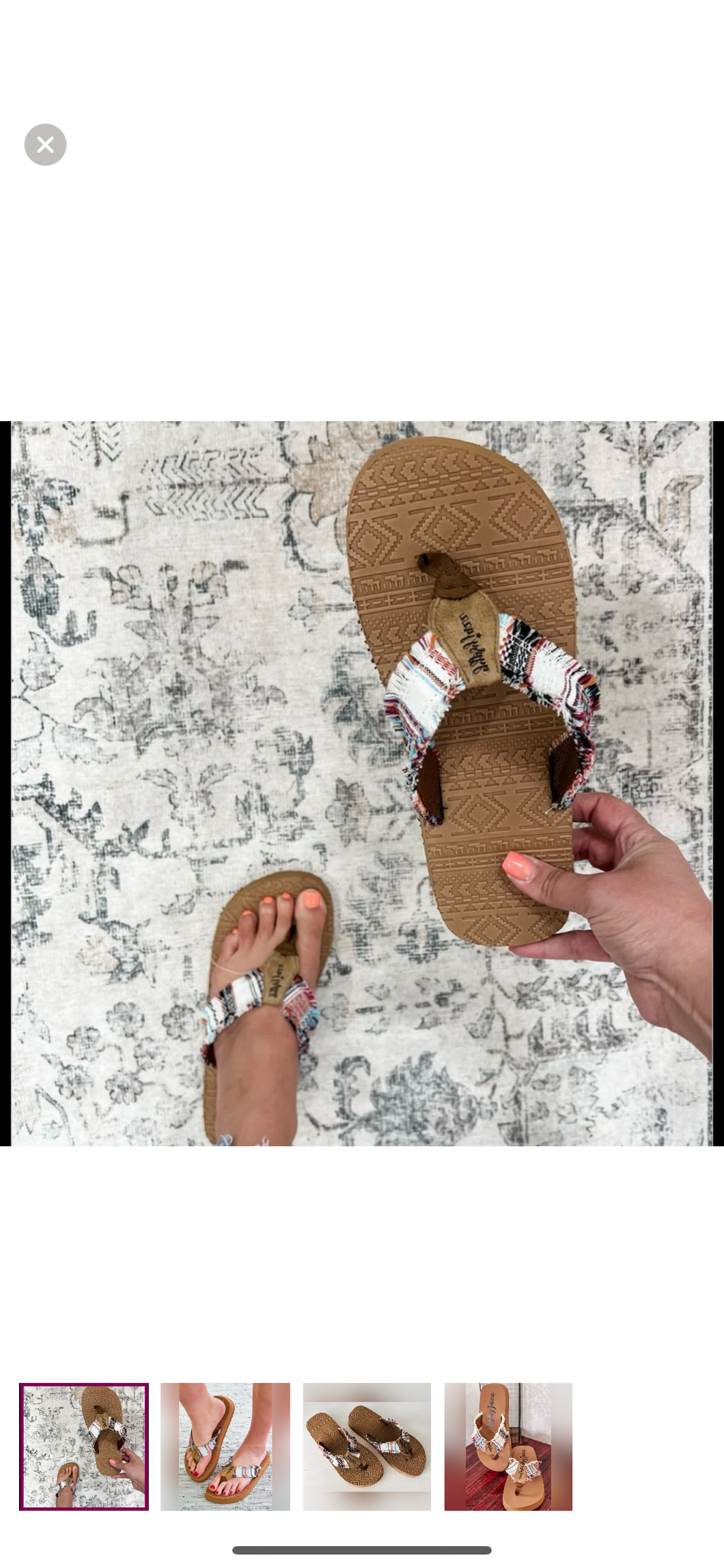 Brexly Cream Multi Sandals