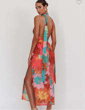 Load image into Gallery viewer, Tropical Lined Halter Dress
