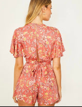 Load image into Gallery viewer, Floral V-neck Romper
