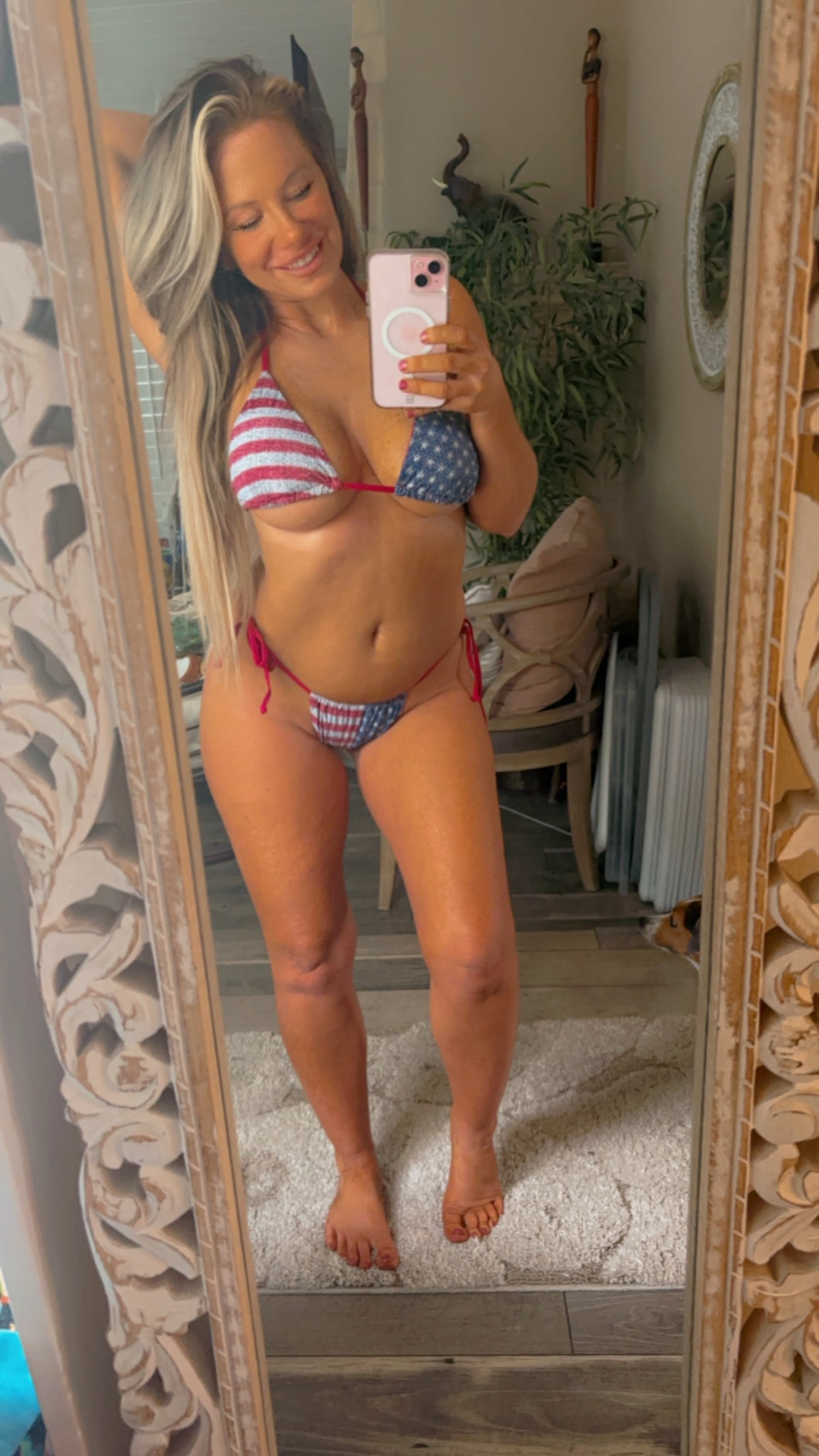 Metallic USA Bikini