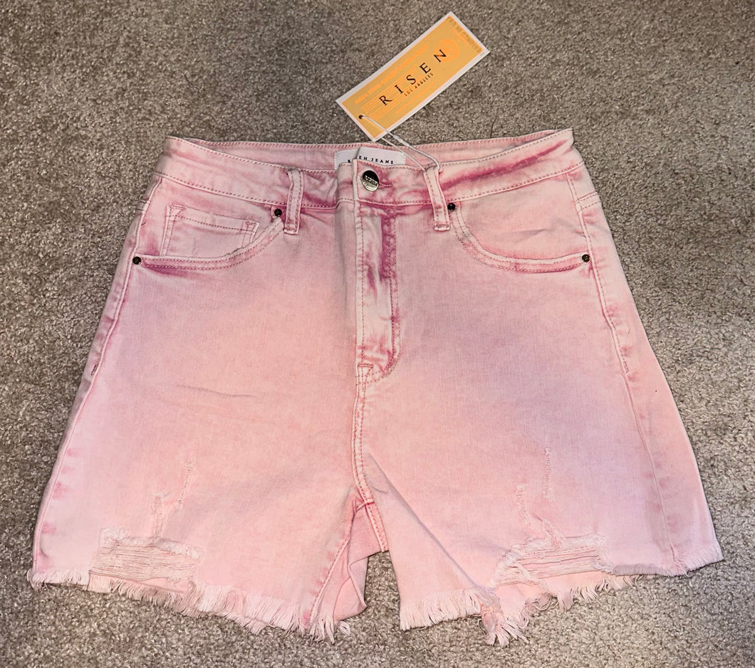 Risen jean shorts